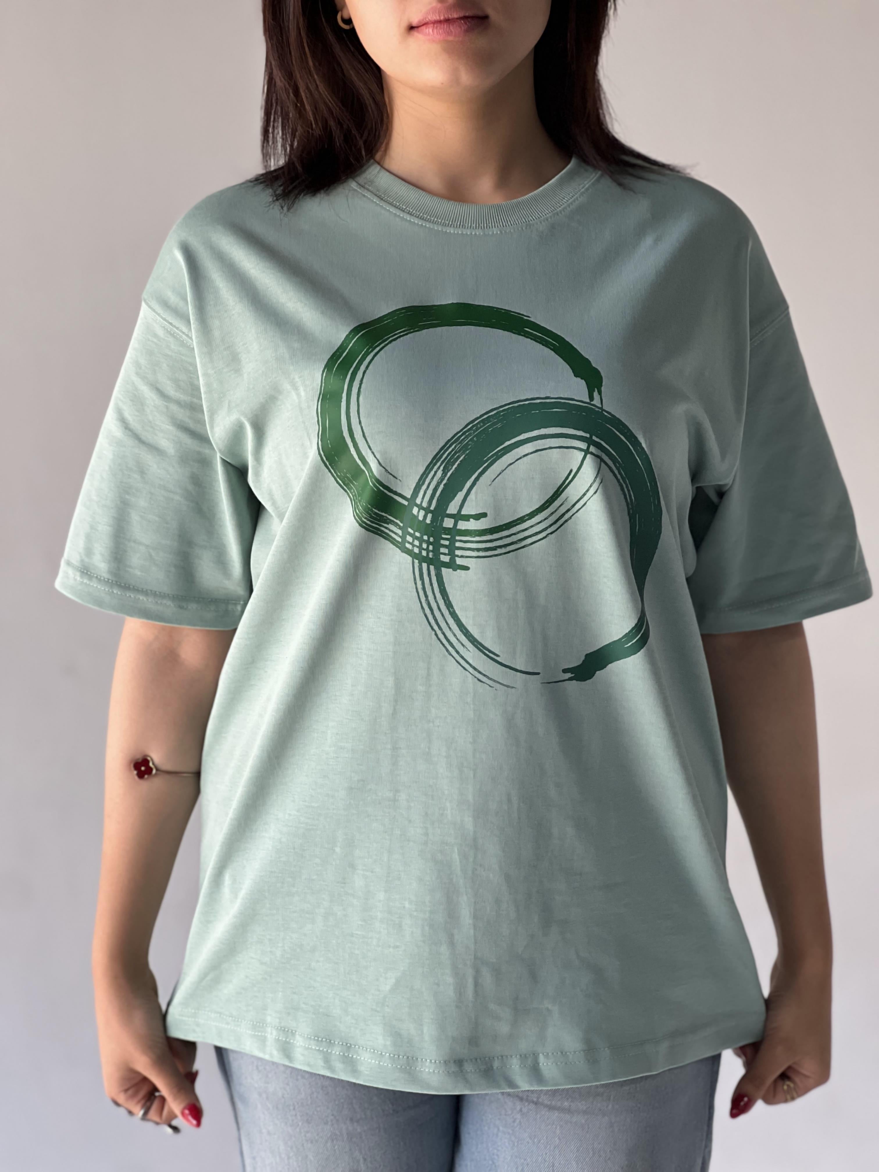 Oversize Printed CIRCLES T-SHIRT