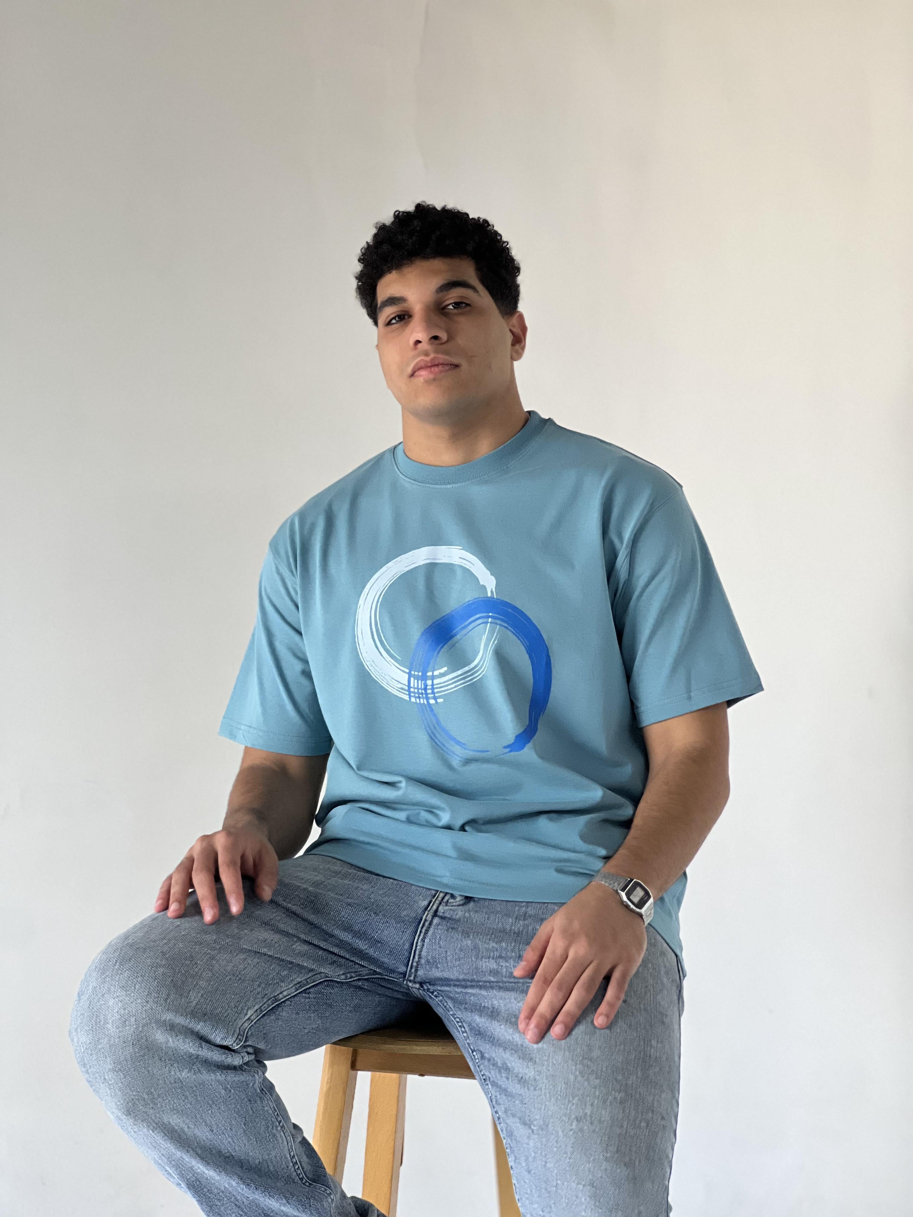 Oversize Printed CIRCLES T-SHIRT