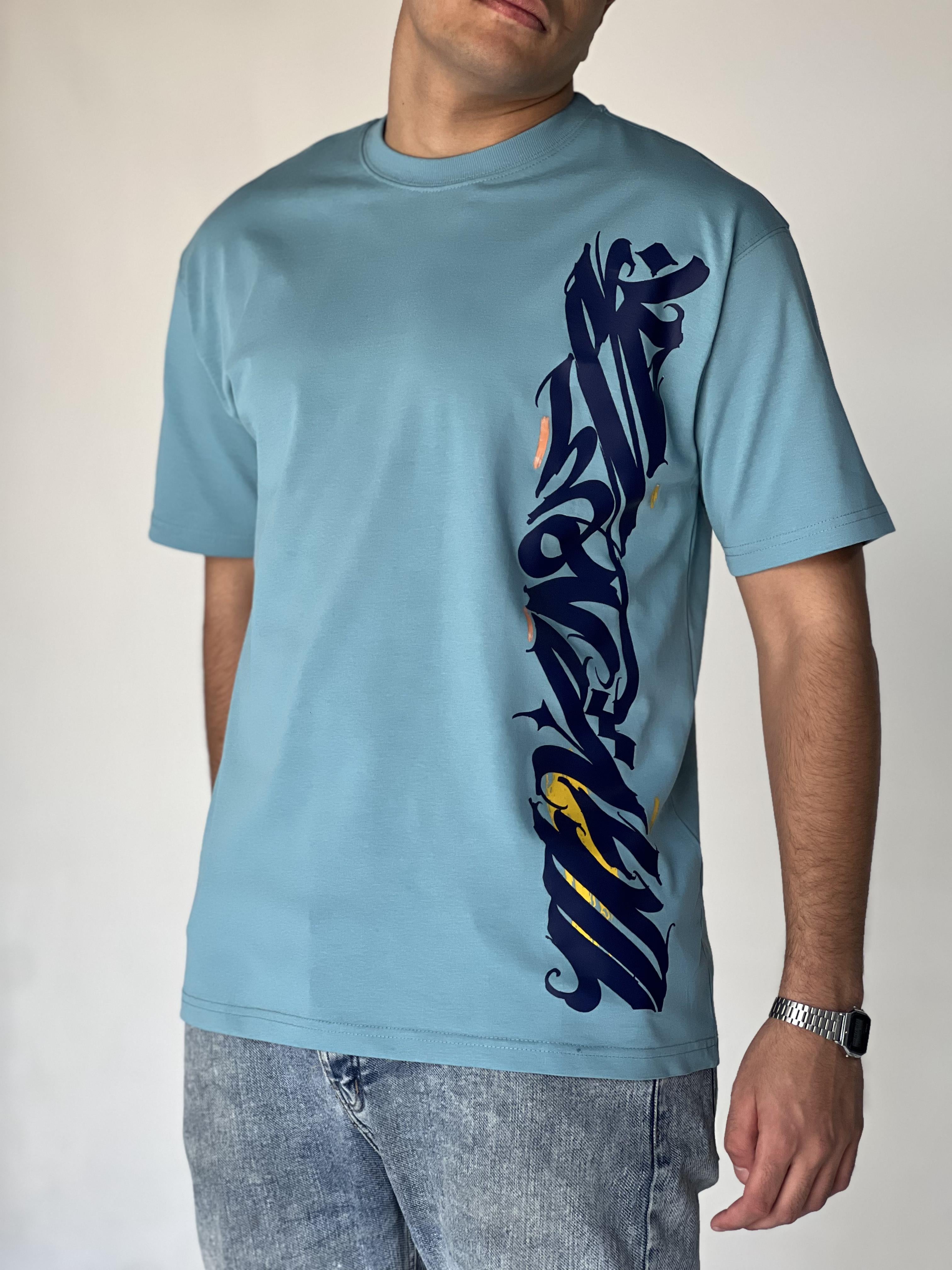 Oversize Printed  CALLIGRAPHY T-SHIRT