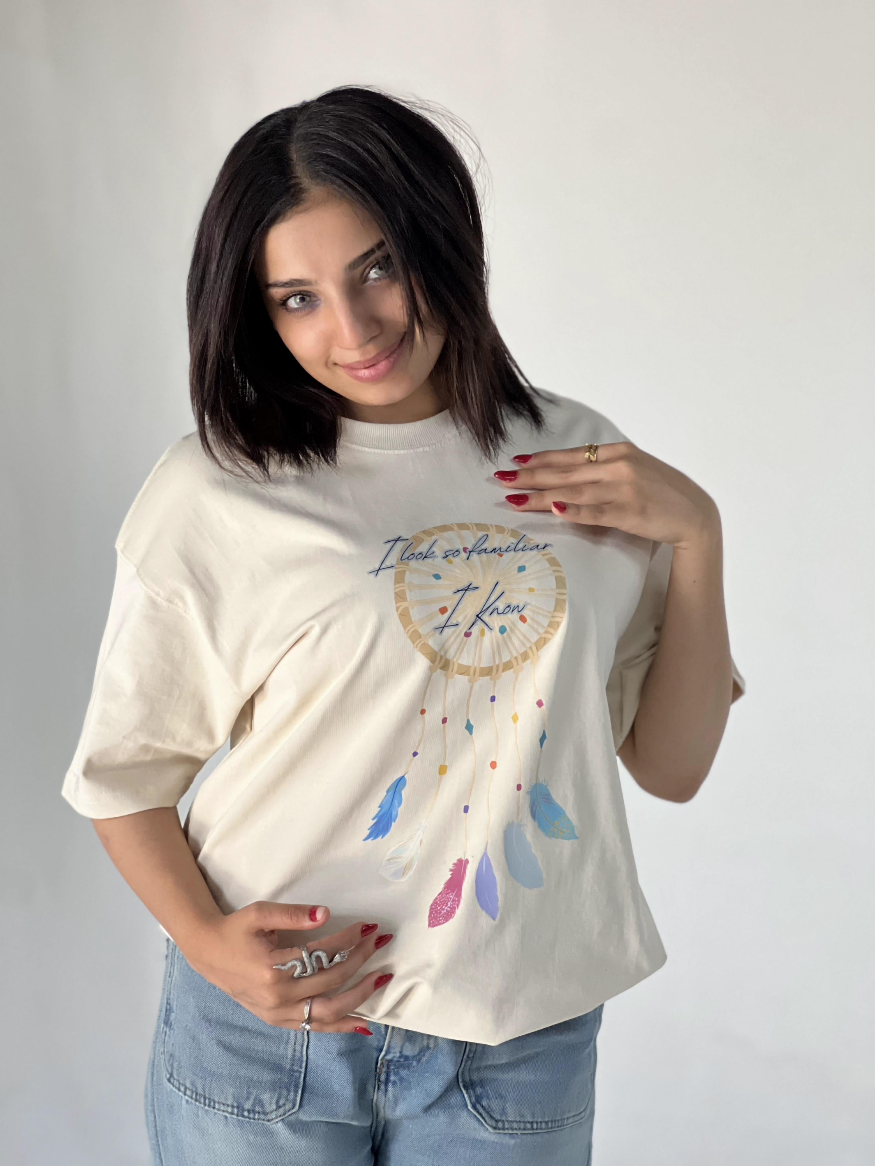 Oversize Printed DREAMCATCHER T-SHIRT