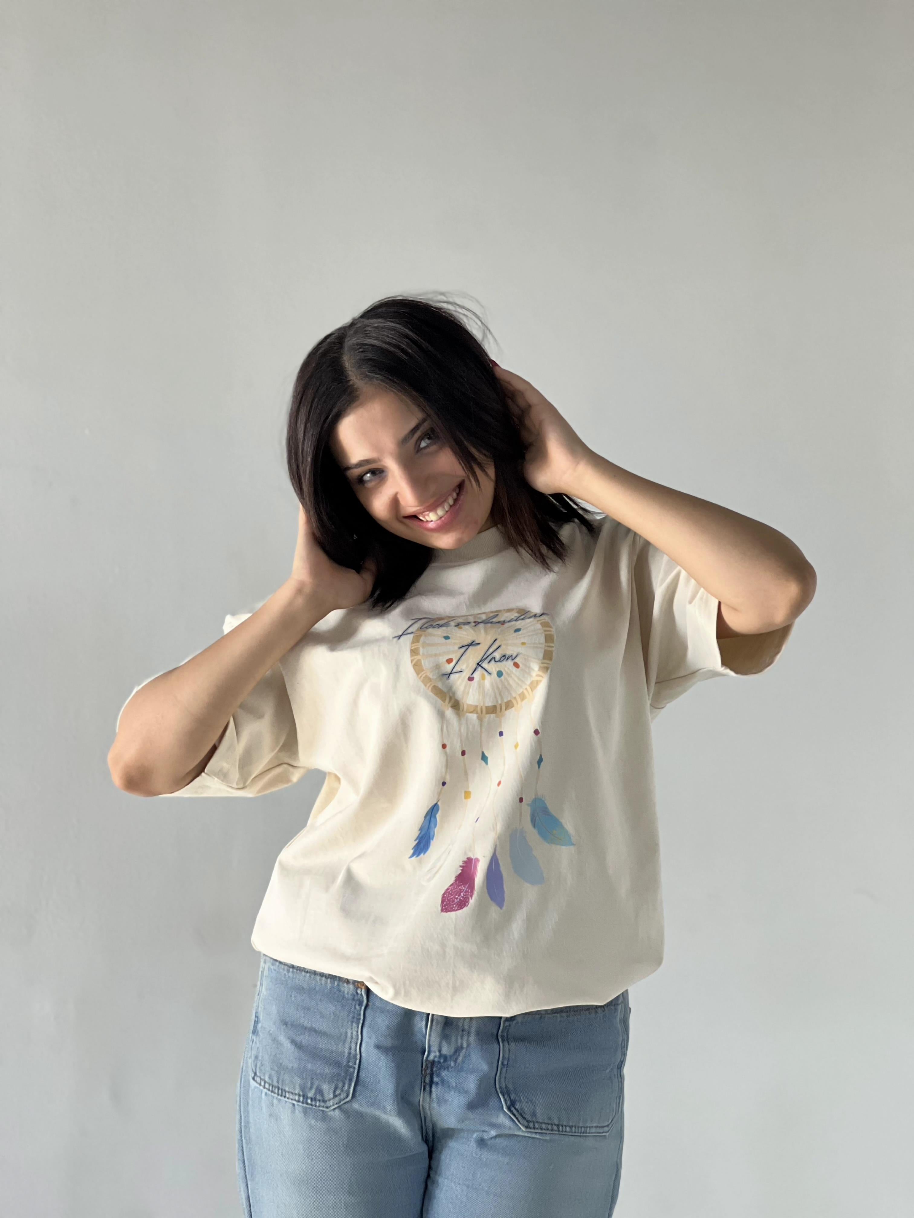 Oversize Printed DREAMCATCHER T-SHIRT