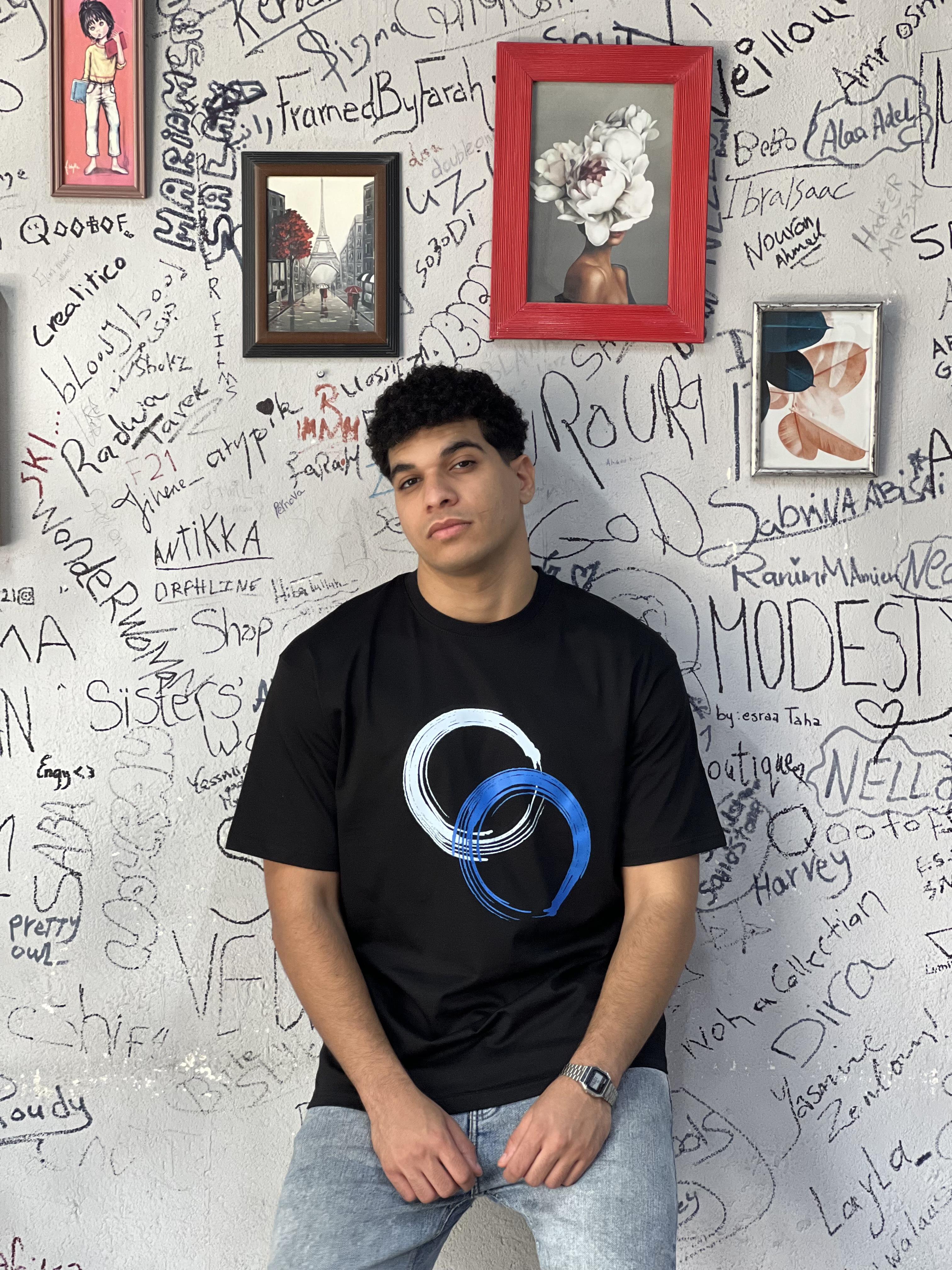 Oversize Printed CIRCLES T-SHIRT