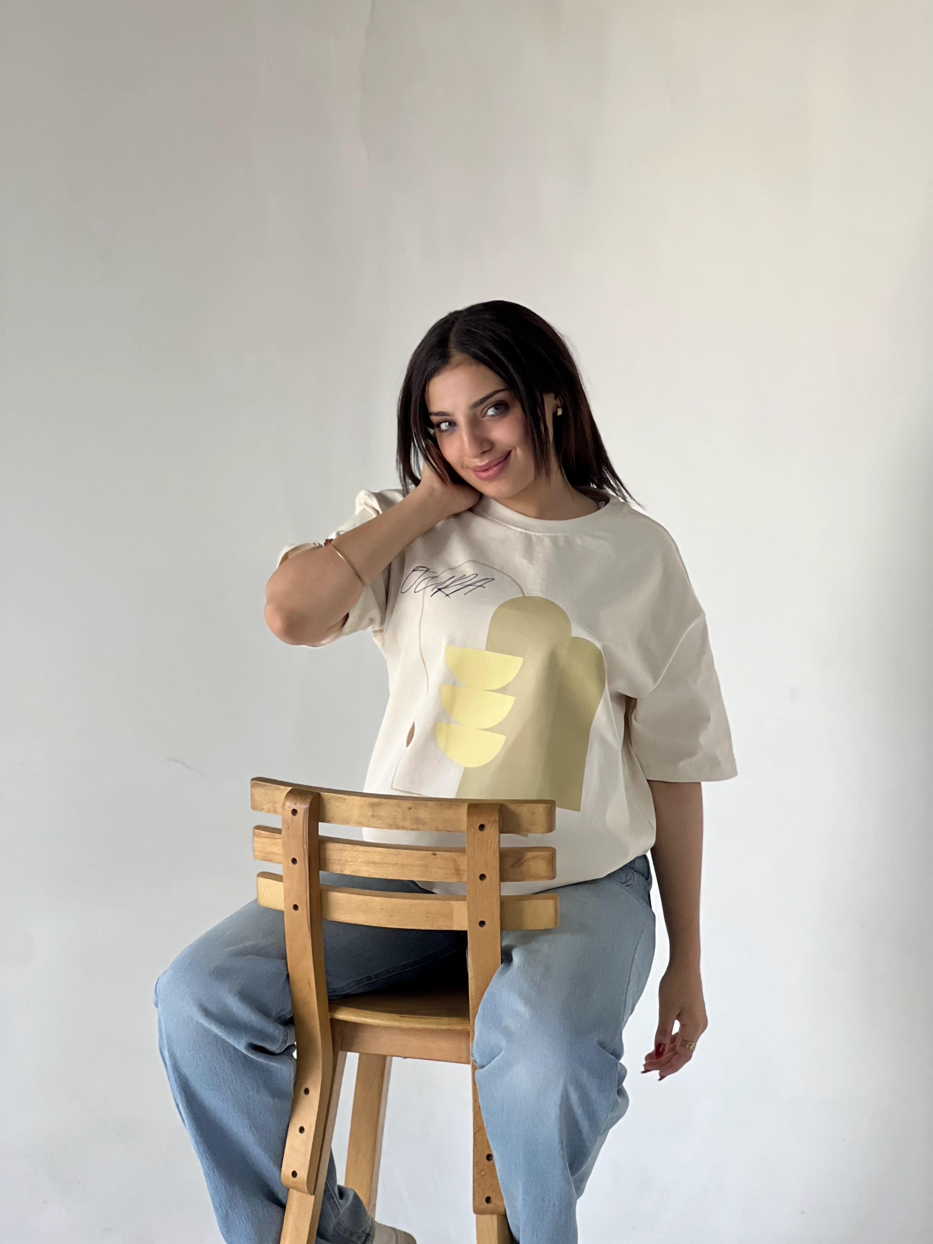 Oversize Printed BOHO STYLE(1) T-SHIRT