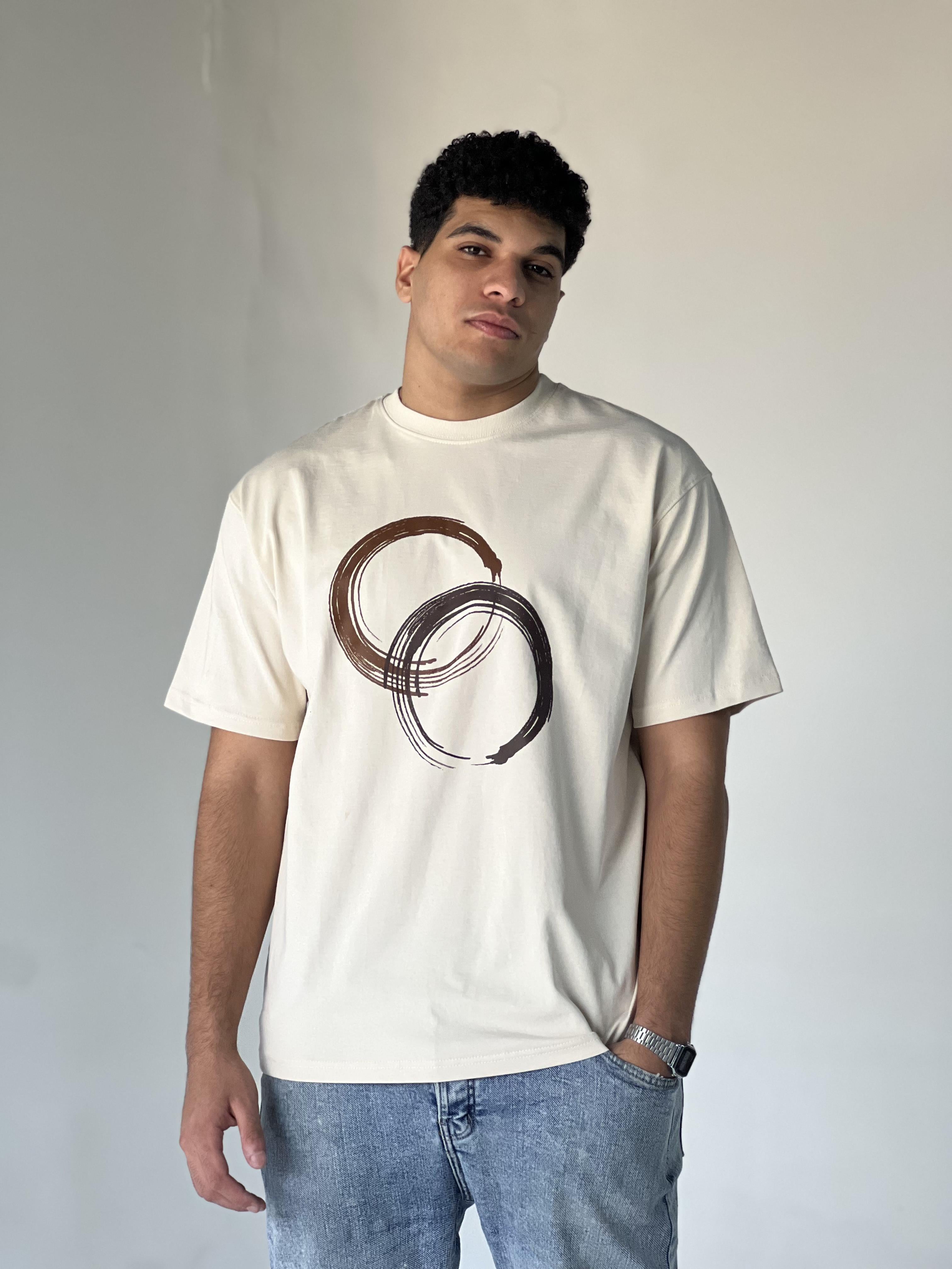 Oversize Printed CIRCLES T-SHIRT