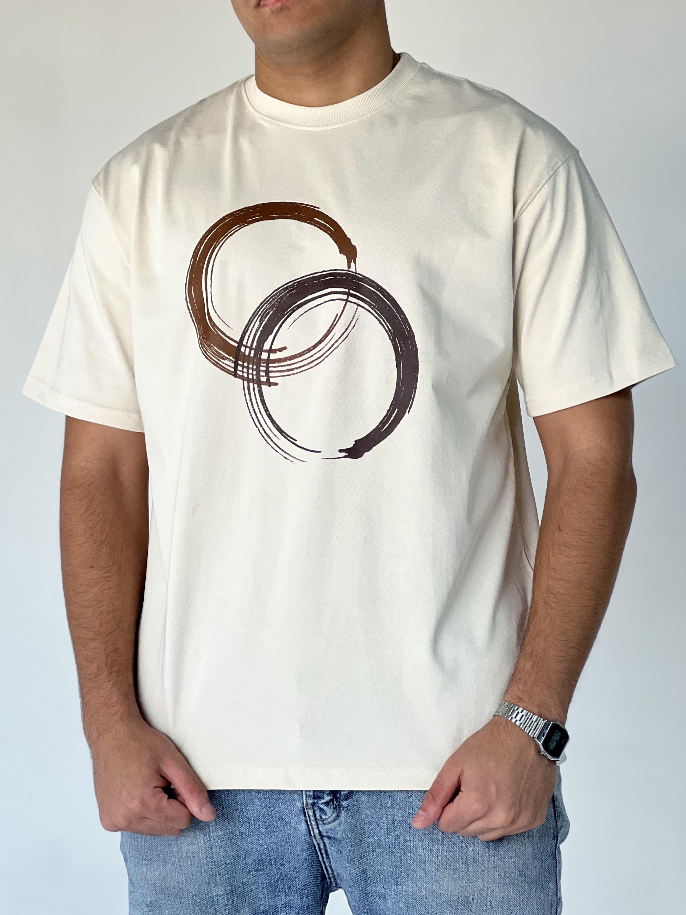 Oversize Printed CIRCLES T-SHIRT