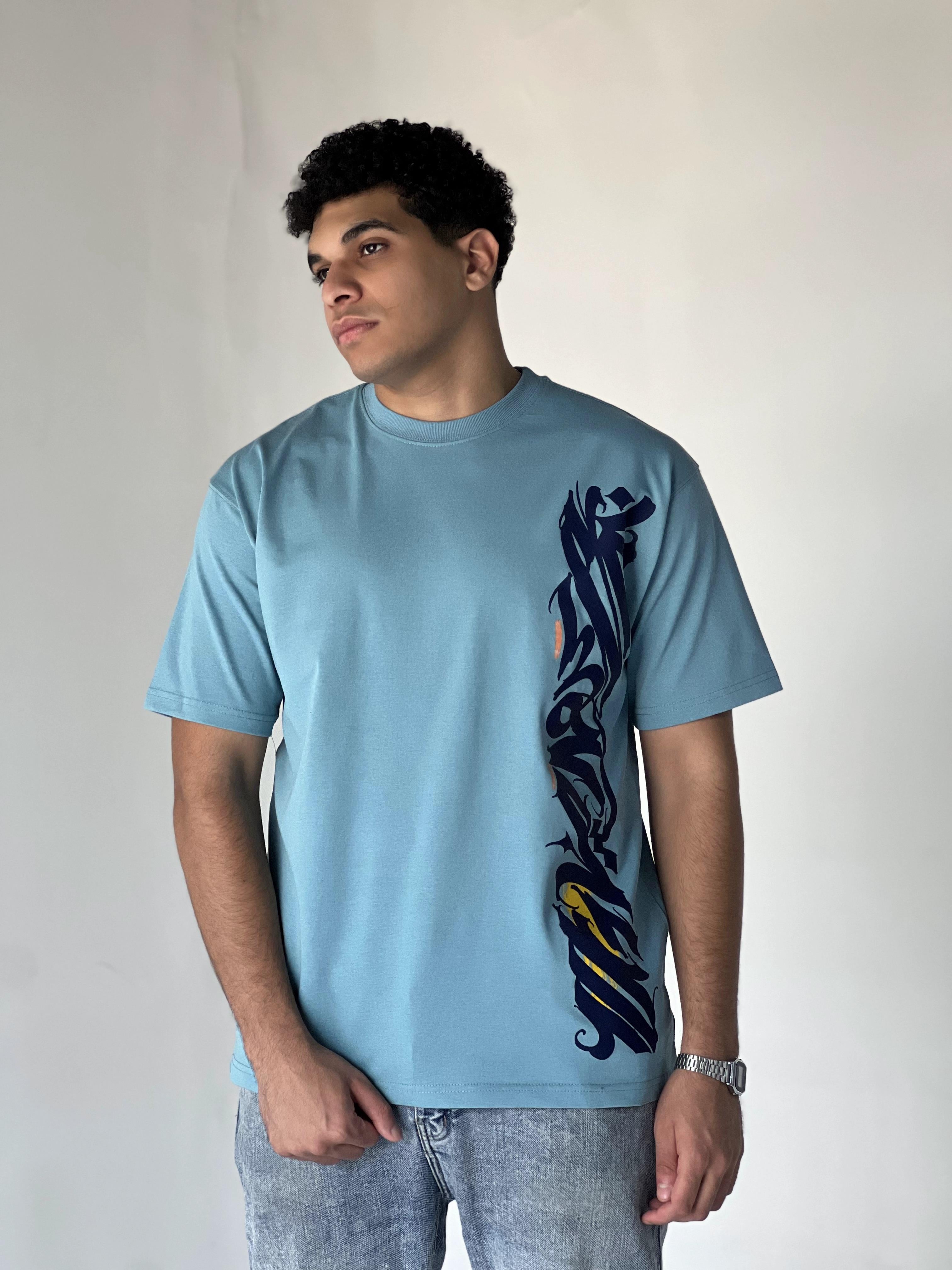 Oversize Printed  CALLIGRAPHY T-SHIRT
